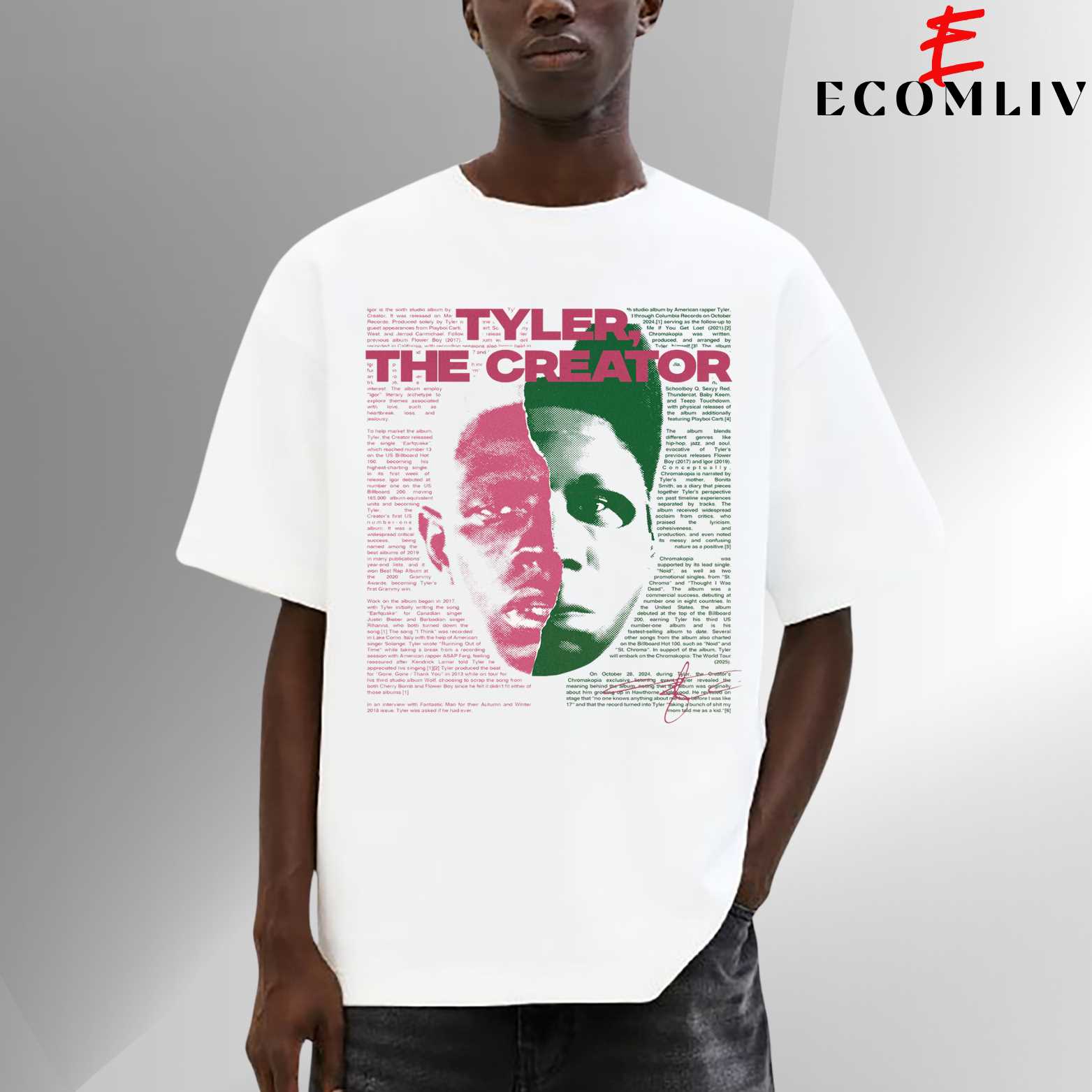 Tyler Creator Vintage Vibe Tee, Hiphop Streetwear T-Shirt
